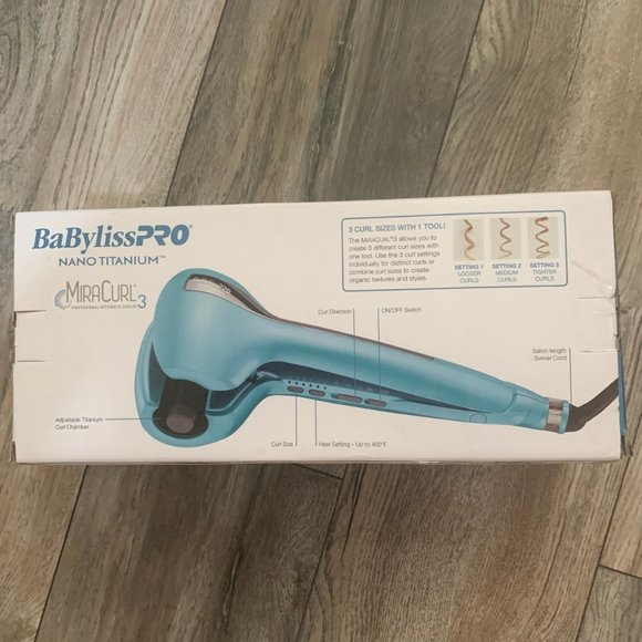 BABYLISSPRO NANO TITANIUM PROFESSIONAL‎ AUTOMATIC CURLER MIRACURL3 CURL SETTINGS - Picture 2 of 7